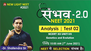 Sanbhav 2.0 NEET 2021 Free Test Series | Biology Test 02 Analysis | Most Expected Questions for NEET
