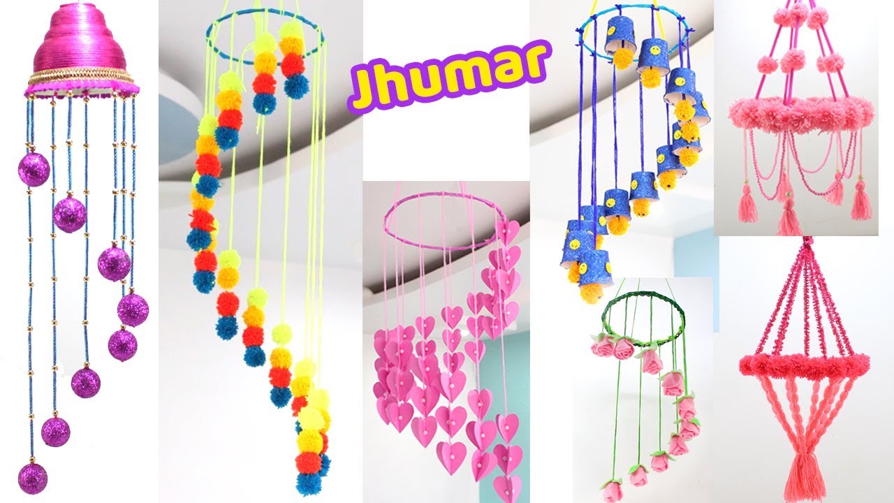 6 CEILING HANGING JHUMAR IDEAS with Easiest WAYS YouTube