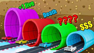 Cars vs secret tunnels in GTA 5