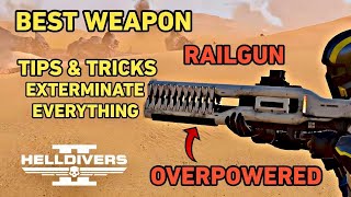 Helldivers 2 Best Weapon Railgun is Overpowered Tips and Tricks to Exterminate All Enemies
