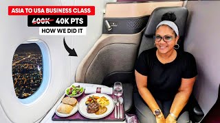 Business Class Asia to USA For 40K Points - How We Did It
