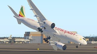 A350 Emergency Landing After Takeoff Due To Sick Pilots | X-Plane 11