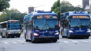 NYCT and MTA Bus: Bx23, BxM7, and Bx38* Buses in Co-Op City (New Flyer XD40 & XE40 NG / MCI D4500CL)