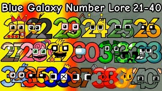 Blue Galaxy Number Lore (Cartoons and Memes) Number Lore | 21-40
