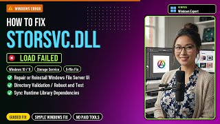 How to Fix storsvc.dll and Disk Mgmt Errors!