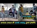 Virat Kohli and Anushka spotted with daughter Vamika at the airport