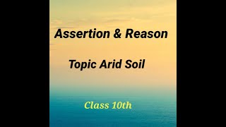 #EduSS #shorts #aridsoil  Class 10th Geography Lesson-1 Resources & Development Assertion n Reason.