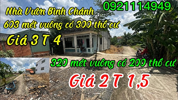 Nhà vườn Bình Chánh mặt tiền kinh doanh gần chợ khu công nghiệp Cầu Tràm 1km đường Đinh Đức Thiện
