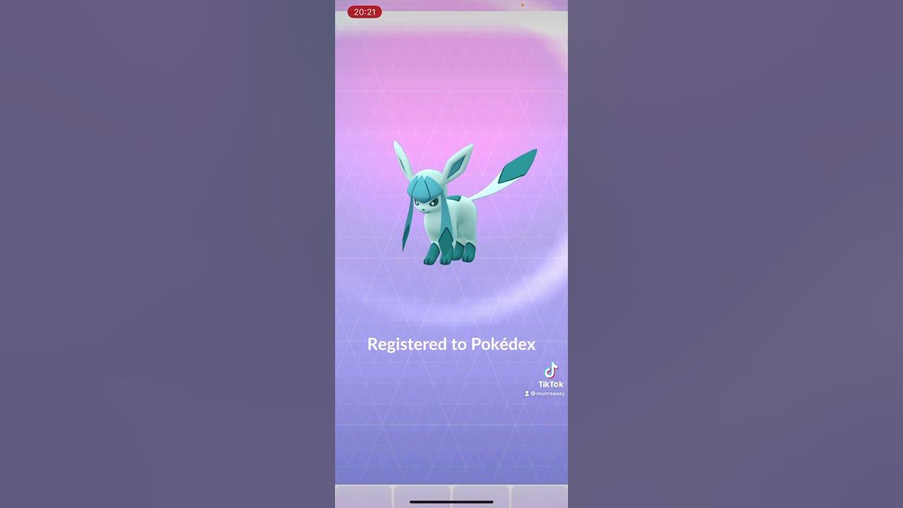 shiny eevee evolve into shiny glaceon｜TikTok खोज