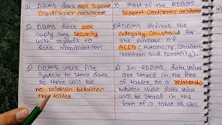 Explain Difference between DBMS and RDBMS | DBMS Tutorials in Hindi | Lec - 07
