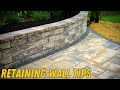 Landscaping secrets for building strong retaining walls