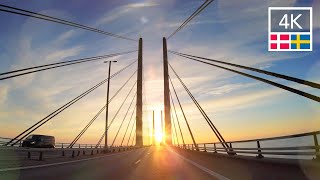 BORDER CROSSING FROM SWEDEN TO DENMARK 🇸🇪🇩🇰 Oresund International Bridge