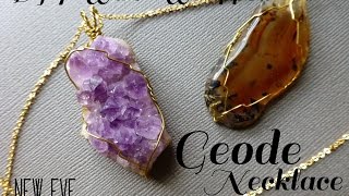 إصنعي بنفسك قلادة الحجر DIY ROCK NECKLACE