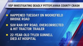 VSP investigating fatal crash in Pittsylvania County