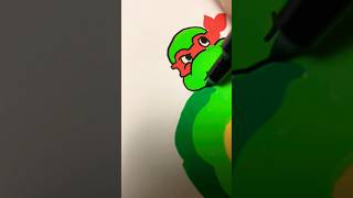 drawing the ninja turtles with posca markers