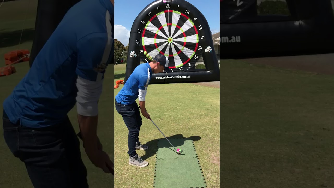 Inflatable Golf Darts Hire Melbourne YouTube