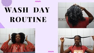 WASH DAY ROUTINE | HEALTHY NATURAL HAIR (start to finish)4b/4c hair