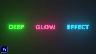 Deep Glow Text Effect in Premiere pro (No Plugin)