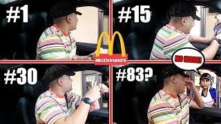 Driving through the same mcdonald's drive thru over 100+ times until
they denied serving me food lol... this got messy haha jordan's video:
https://youtu.be/...