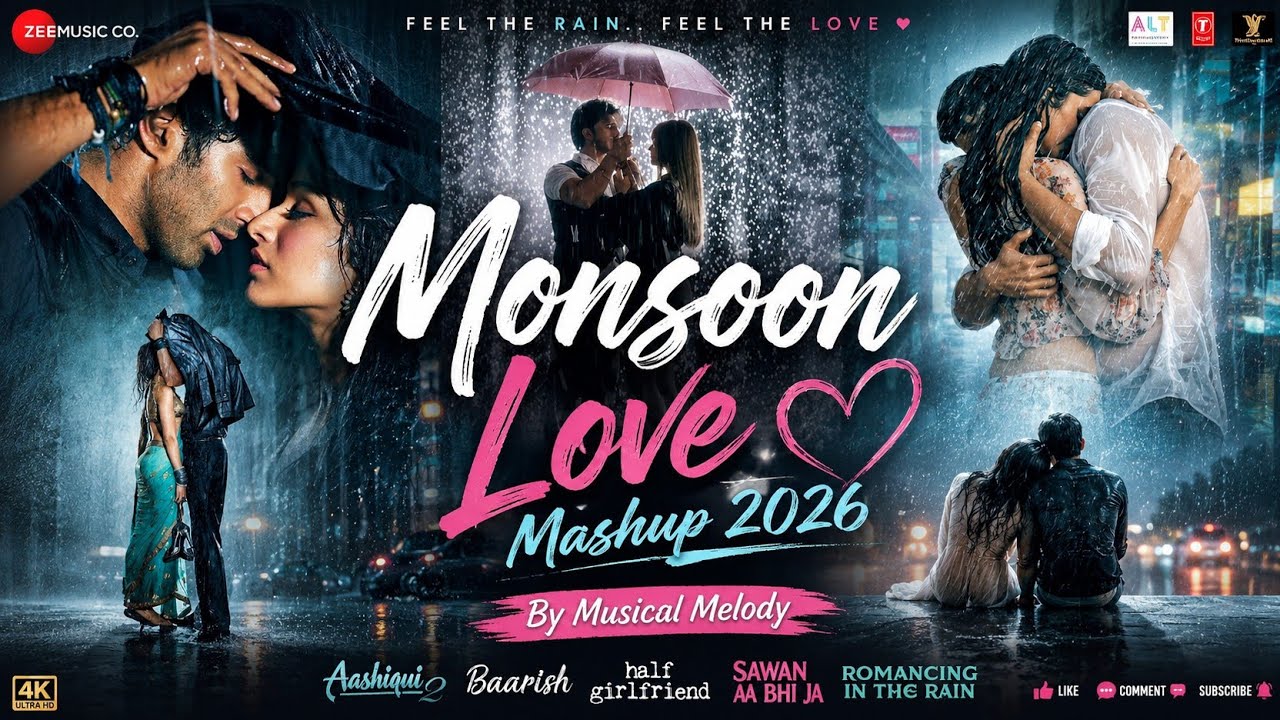 Watch Monsoon Love Mashup 2026 | Arijit Singh x Atif Aslam x Aashiqui 2 x Baarish x Romantic Rain Songs on YouTube Watch Monsoon Love Mashup 2026 | Arijit Singh x Atif Aslam x Aashiqui 2 x Baarish x Romantic Rain Songs on YouTube