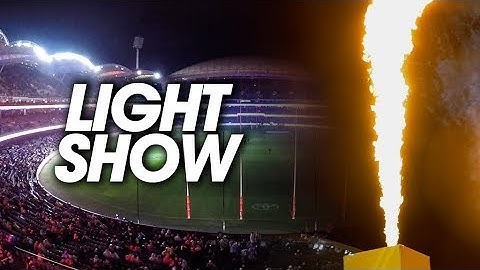 Crows Pre-Game Light Show