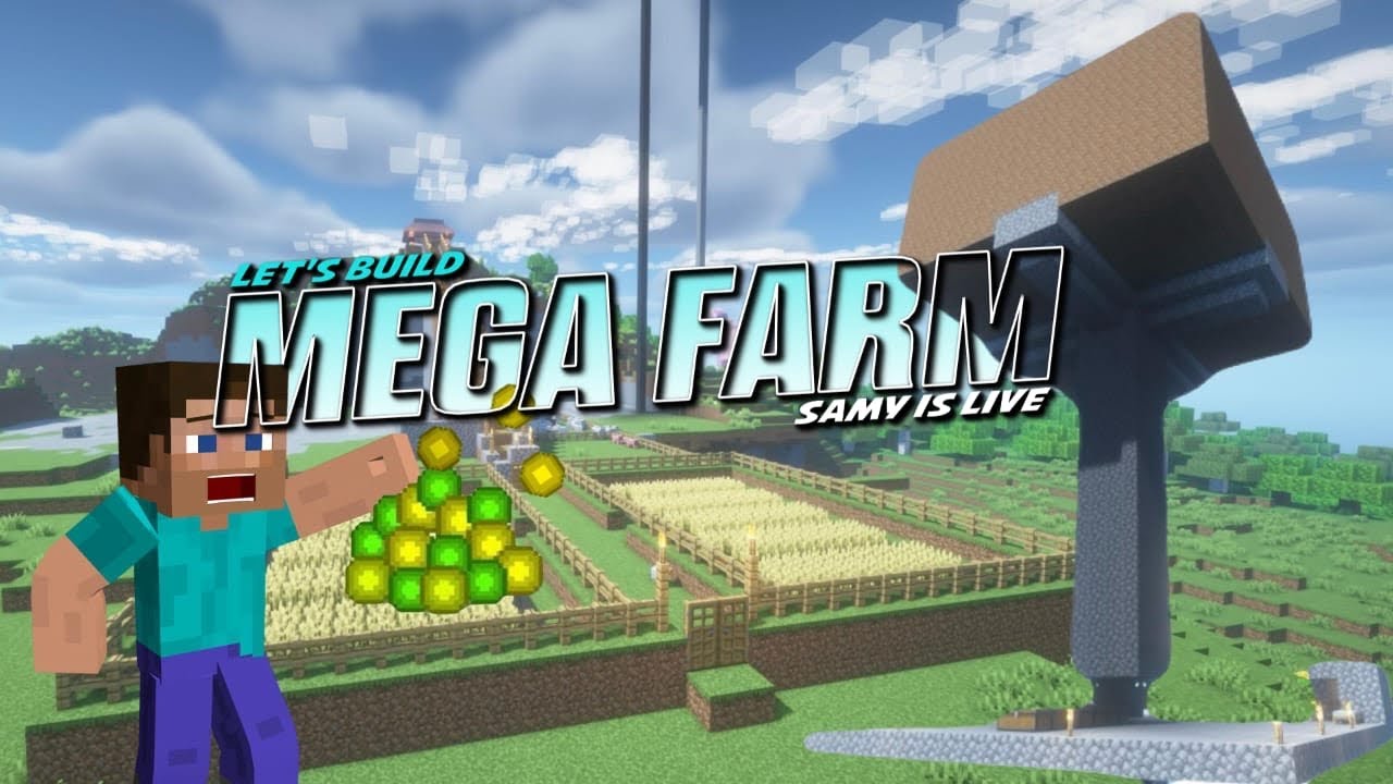 Minecraft Megabuild Farm Minecraft MEGA Build: XP Farm, Animal Farms & Endless Villages! || EP-3 ...