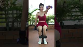 🔥 LOSE BELLY FAT SITTING DOWN | SEATED ABS WORKOUT AT HOME #abs #gyme #workout #fitness