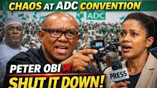Chaos At Adc Convention  Peter Obi Shuts Down Trick Question In Seconds