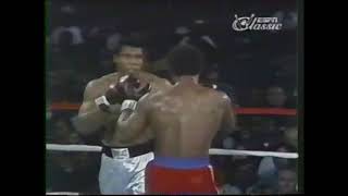 Muhammad Ali vs George Foreman fight  Oct.  30 1974