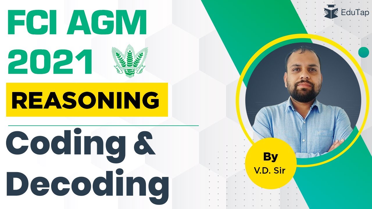 FCI AGM 2021 Reasoning Coding Decoding Important MCQ s YouTube Fci agm 2021 reasoning coding decoding important mcq s youtube