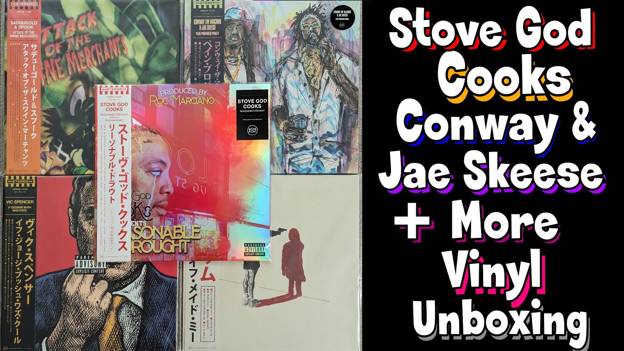 Stove God Cooks "Reasonable Drought" Holographic Obi reissue and Near Mint Records HipHop Vinyl Club