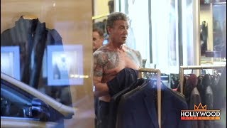 Sylvester Stallone Shows Off His Physique While Shopping In Nyc