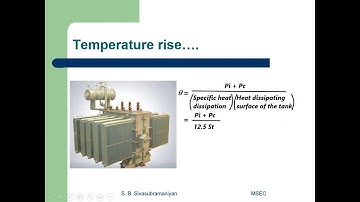 Transformer Design Lecture 6 Cooling of Transformers, S  B  Sivasubramaniyan, MSEC