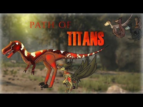 PATH OF TITANAS - Дейноних танцует с Аллозавром!