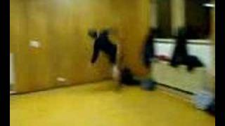 Guy runs into wall