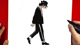 How to Draw the Michael Jackson doing the Moonwalk