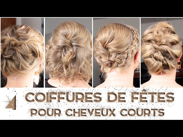 ❄ 4 coiffures pour CHEVEUX COURTS ET FINS | L.A Hairstyle Inspiration -  YouTube