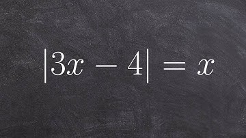 Learn How To Solve an Absolute Value Equation when There is a Variable on Both Sides