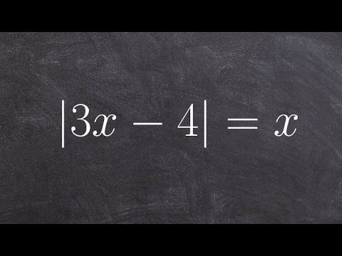 Learn How To Solve an Absolute Value Equation when There is a Variable on Both Sides