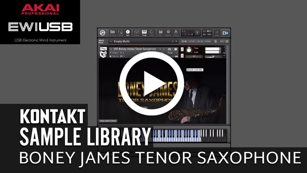 VST Boney James Tenor Saxophone Sample Library Kontakt 5 YouTube