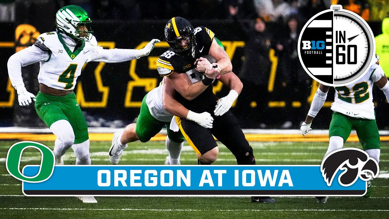 Oregon at Iowa | Nov. 9, 2025 | B1G Football in 60
