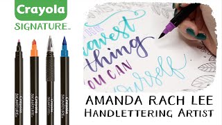 Advanced Calligraphy Tutorial || Crayola Signature & AmandaRachLee