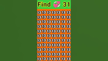 find Odd Number #quiz #puzzle #challenge #iqtest #illusion #gkquiz #ढूंढो #youtubeshorts #maths