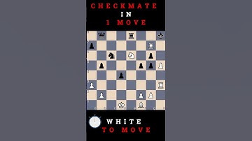 Checkmate in ONE Puzzle 118 | White 2 Move | King Hunt Chess Puzzle Game | Chess Puzzles #shorts
