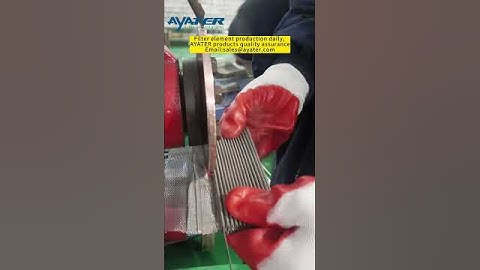 Filter element production daily, AYATER products quality assurance