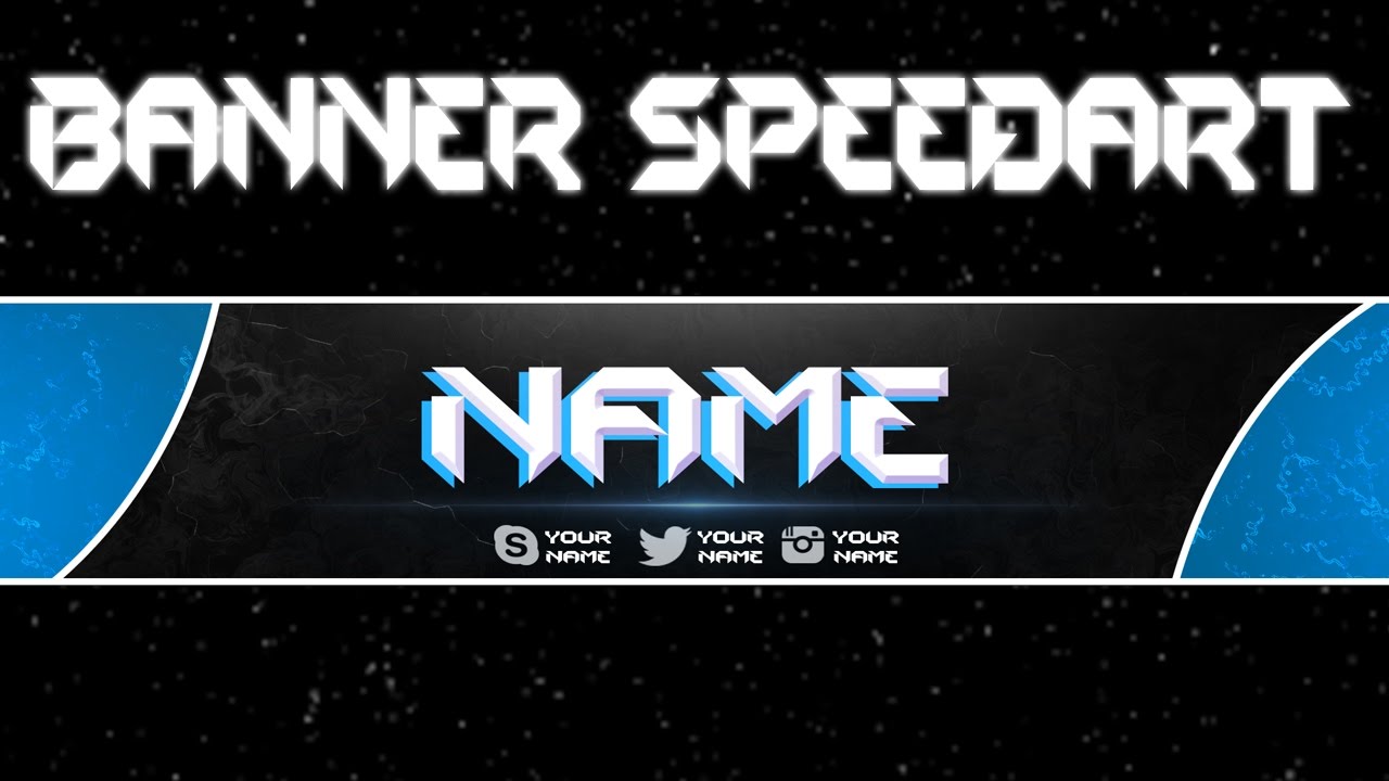 Simple 2D Banner SpeedArt FREE Template Download YouTube