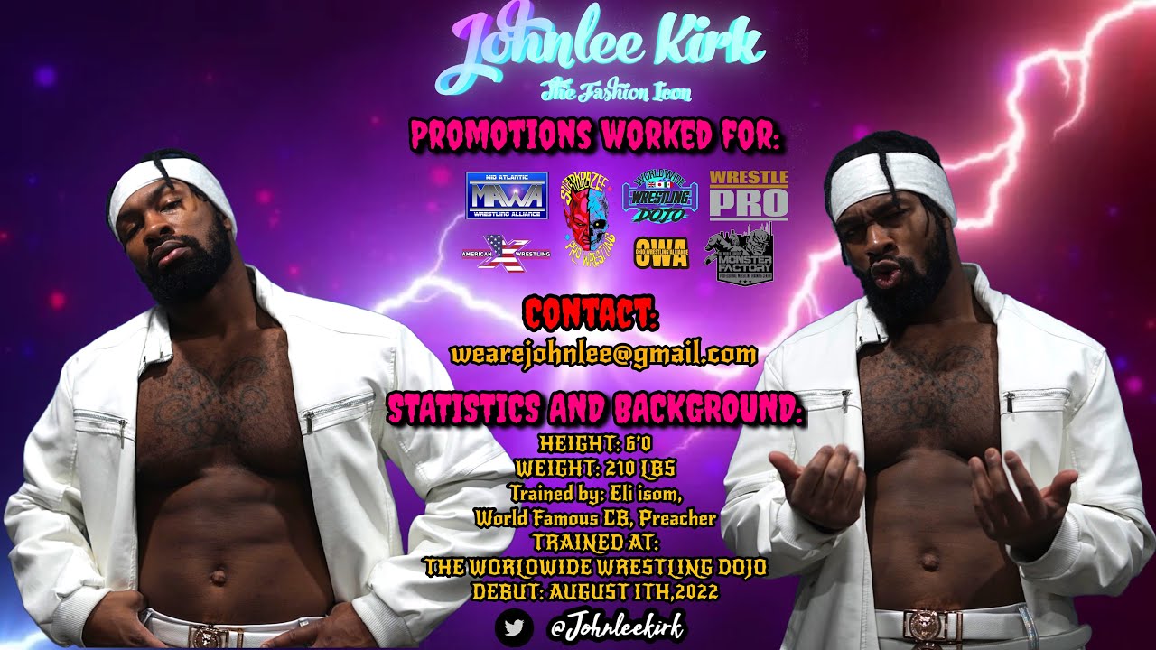 Wrestle Pro 1/4/2024 “The Fashion Icon” Johnlee kirk vs Colton Charles