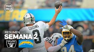 Las Vegas Raiders vs. Los Angeles Chargers | Semana 2 - Temporada NFL 2026 | Resumen en español