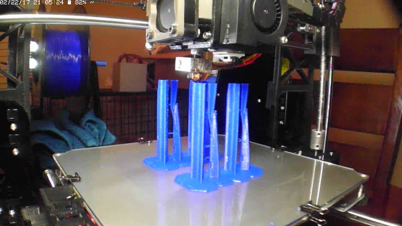 3D Print Timelapse - Business Card Glider - YouTube