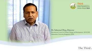 3rd Annual Conference on Urban Resilience to Climate Change- Pre-Conference video